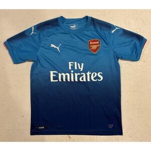 Puma Arsenal 2017/2018 Away Jersey Youth XL Blue Fly Emirates Kit Soccer Boys